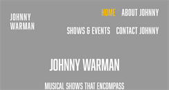 Desktop Screenshot of johnnywarman.com