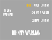 Tablet Screenshot of johnnywarman.com